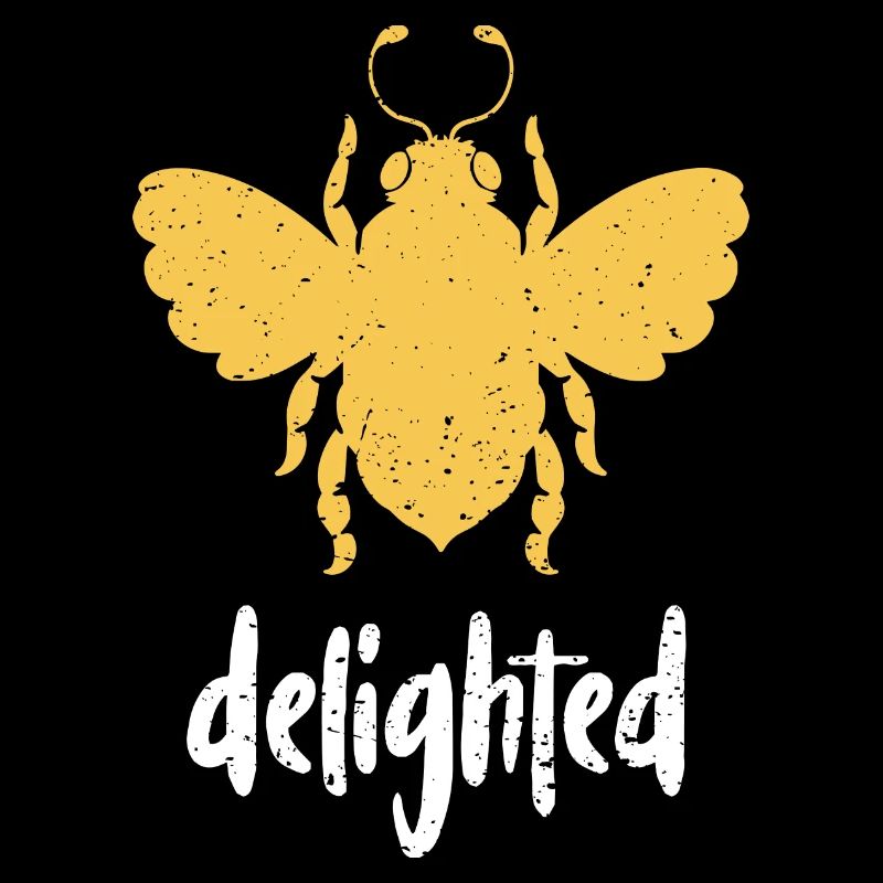 Yellow Bee Delighted Bee Be Delighted