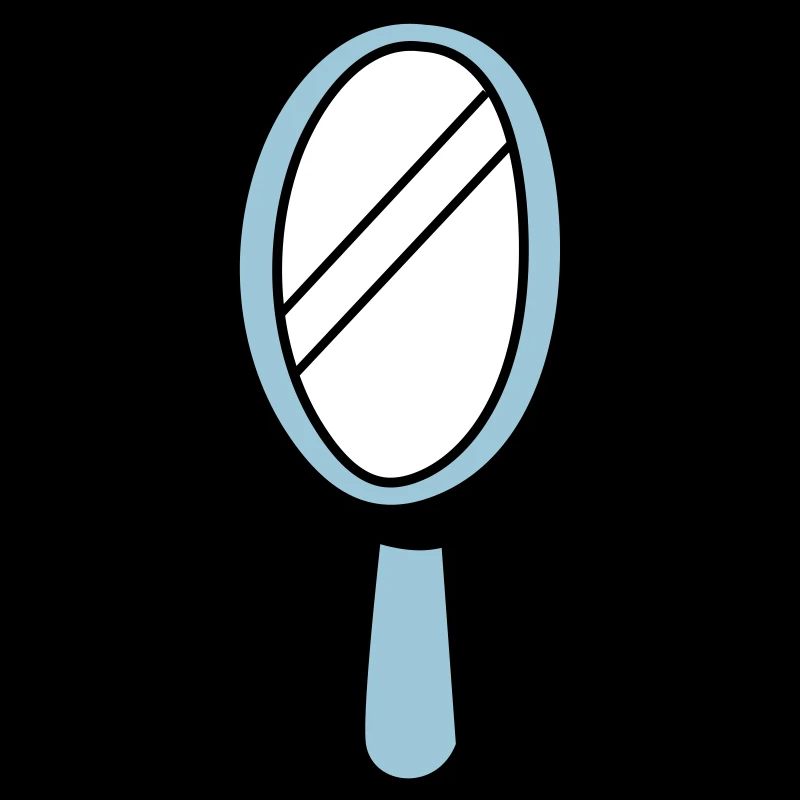 MIRROR MIRROR hand mirror in blue