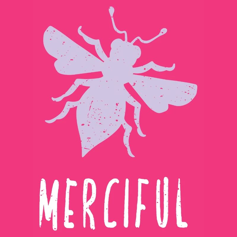 Lila Pastell Bee Merciful Biene Be Merciful