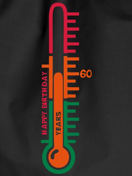 60 Jahre Jubiläum Thermometer Geburt