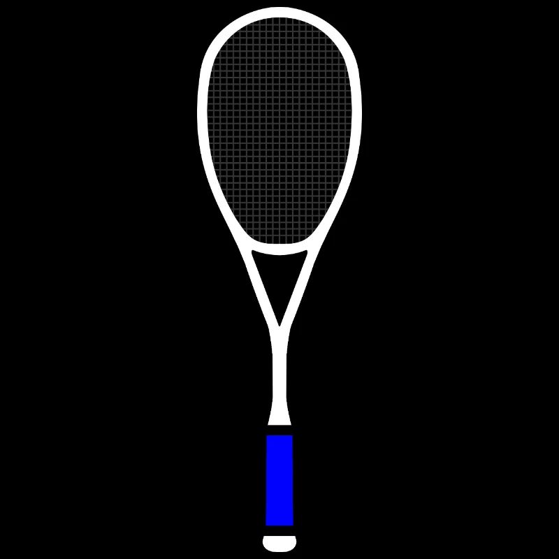 Squash Tennis Racket Multicolor White Blue