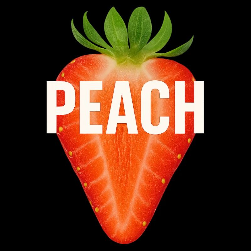 Strawberry named "PEACH"