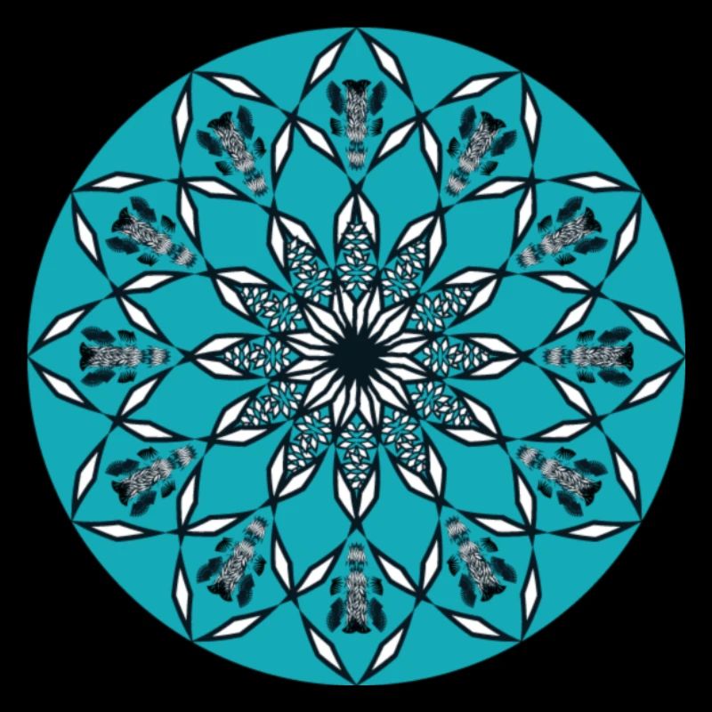 Mandala blue Original