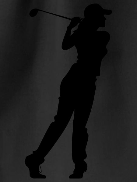 Golfer Woman Silhouette
