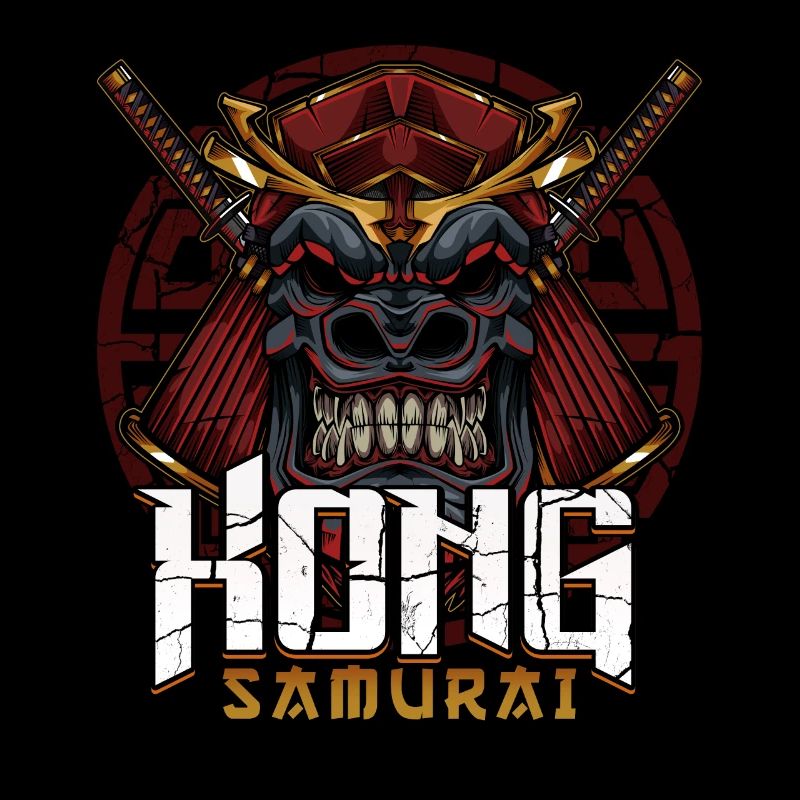 Gorilla Samurai Maske