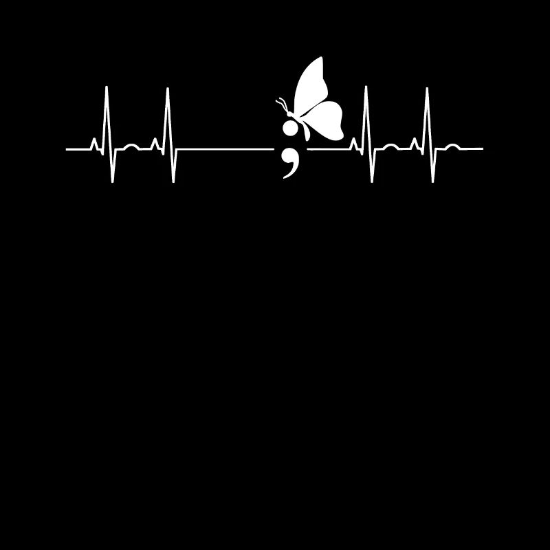 point-virgule ekg butterfly idée-cadeau point-virgule