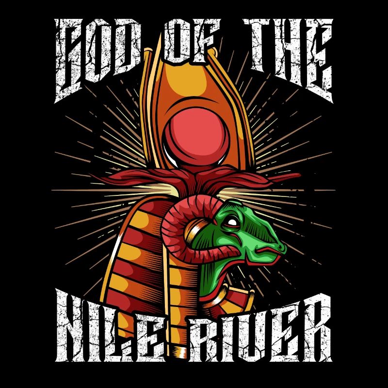 God of Nils Khnum Ancient Egyptian Mytisch Deity