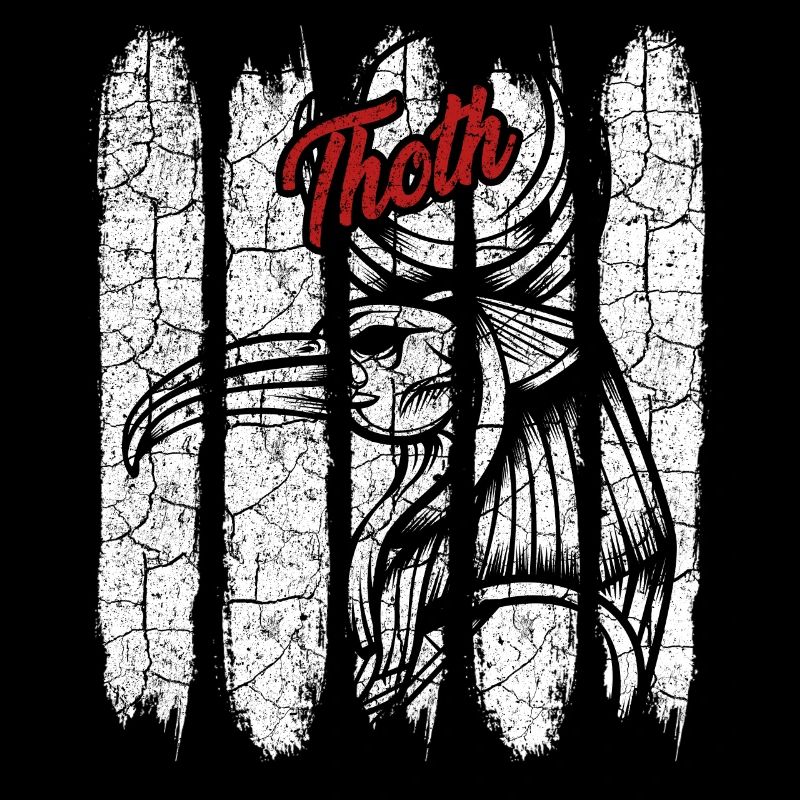 Déesse de cadeau Vintage Thoth Silhouette rétro
