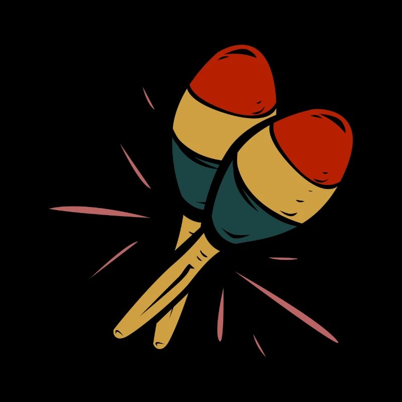 Rattle Maracas Musician Gift
