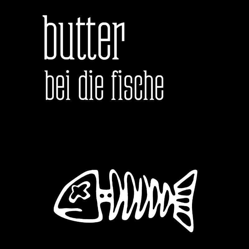 Butter with the fish. Fish bone.