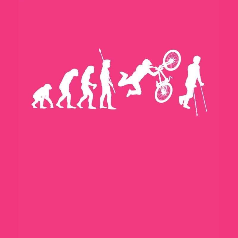 Lustiges BMX MTB Evolution Freeride Fun Geschenk