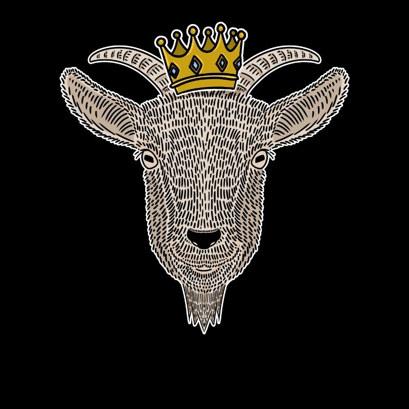 Coole Ziege Goldene Krone