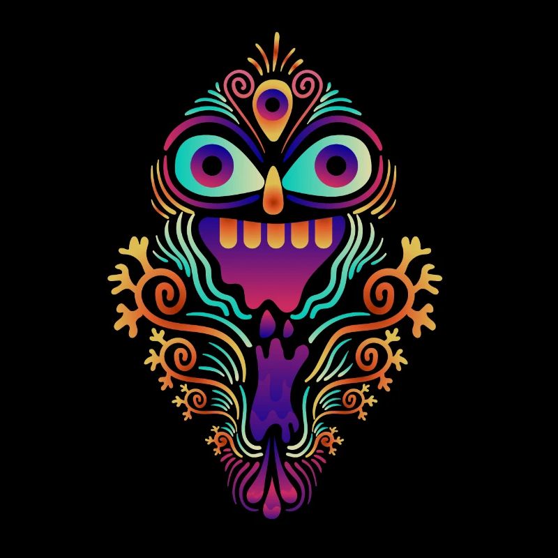 Goa Sugar Skull Psytrance