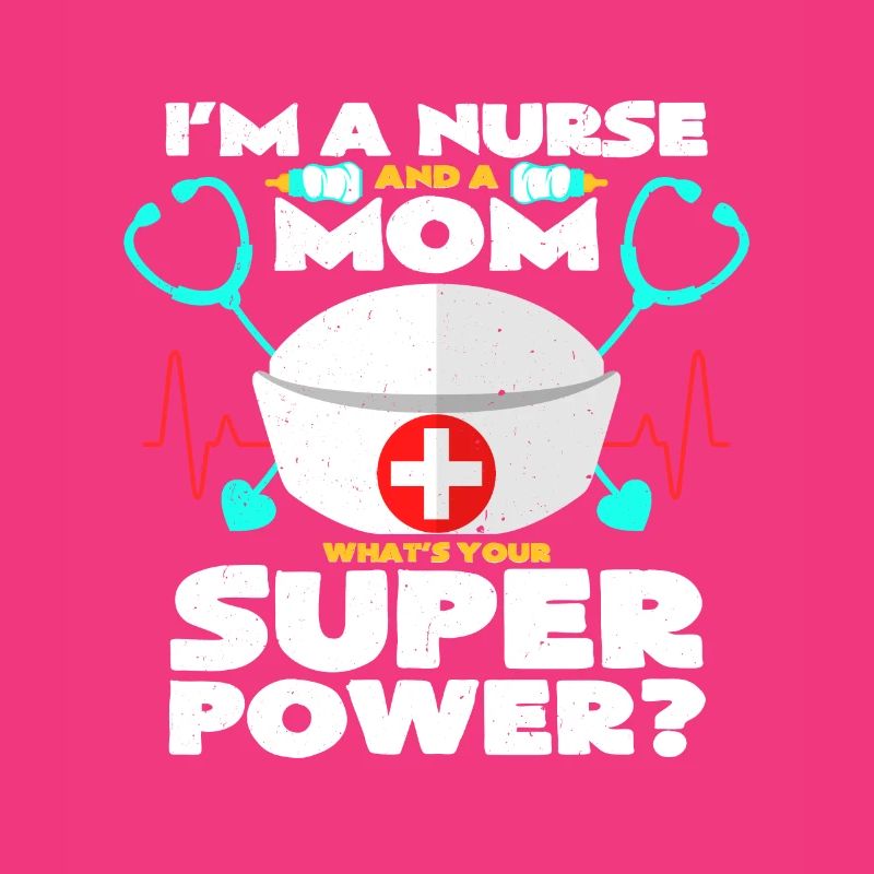 Supermama & Krankenschwester | Muttertag Geschenk