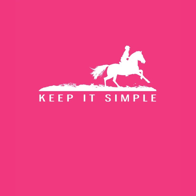 Keep it simple. Équitation saut dressing