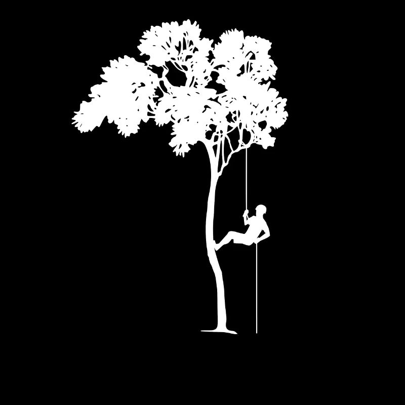 Tree rappelling climbing profession gift