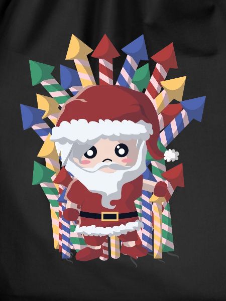 Santa fires fireworks
