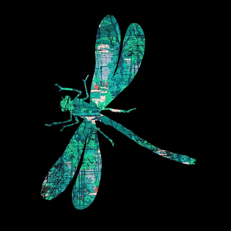 Dragonfly garden wing