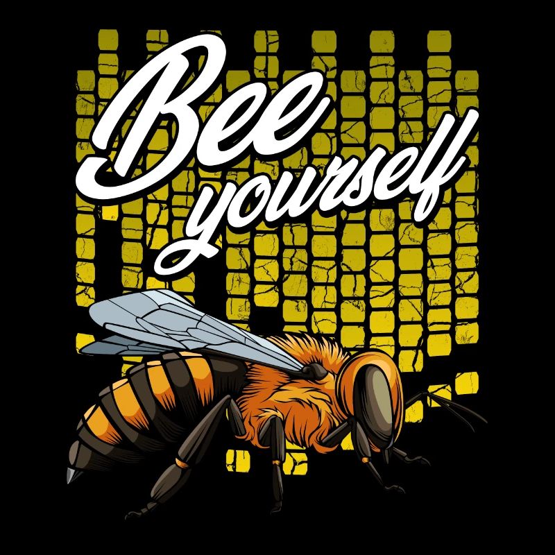 Bee Yourself honey bee pun game insect gift