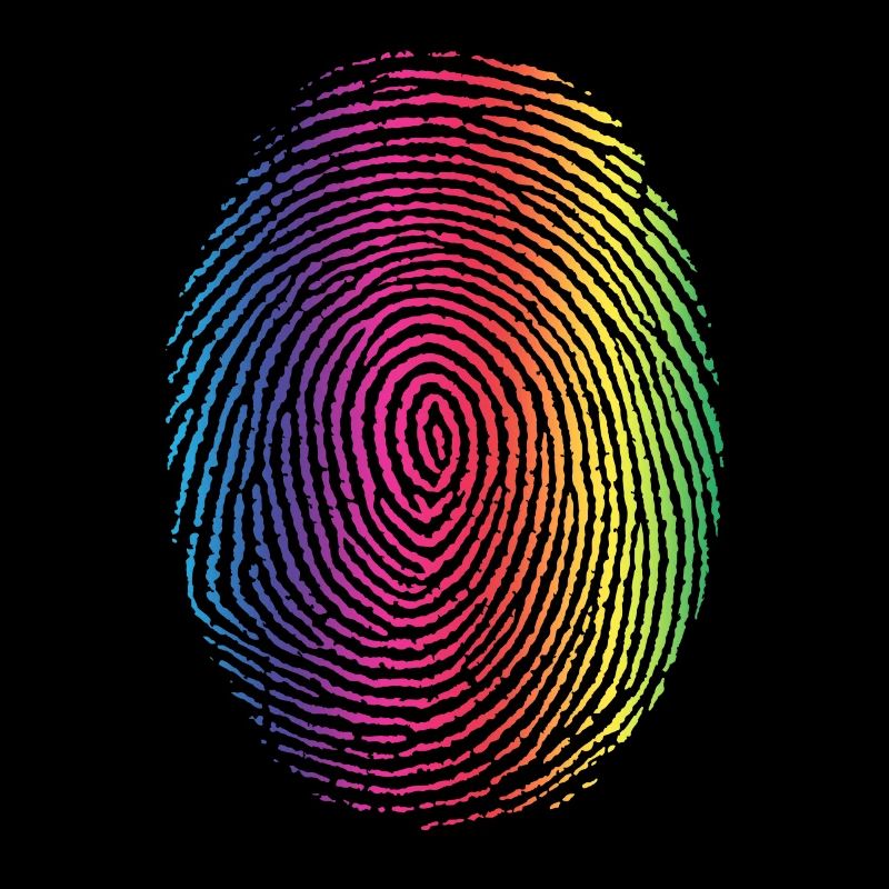 Rainbow Fingerprint - Identity