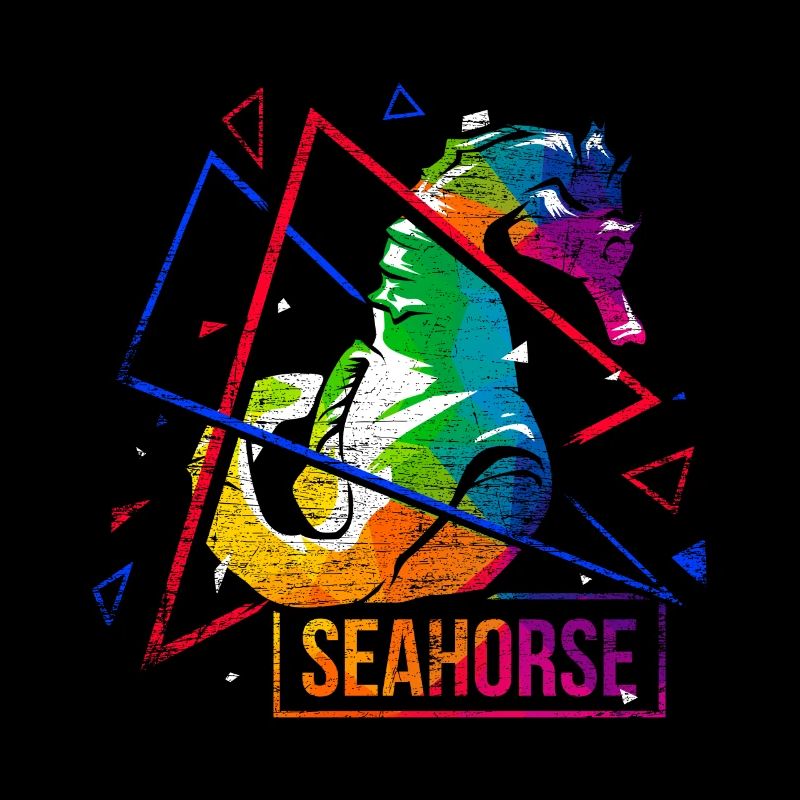 Seahorse polygon gift