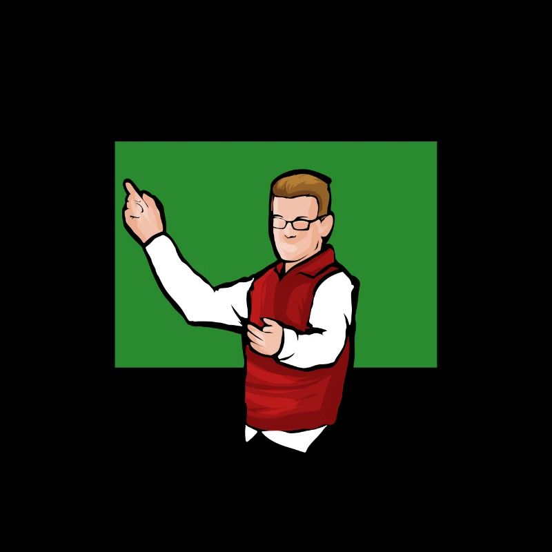 Enseignant au tableau