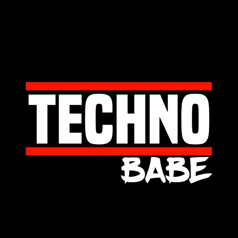Techno Techno Babe Rave Raver Techno Festival