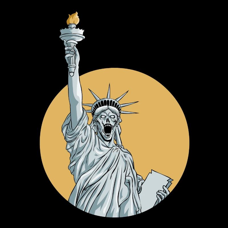 Freiheitsstatue Zombie Halloween