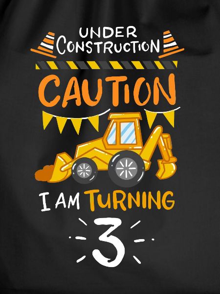 3rd birthday excavator