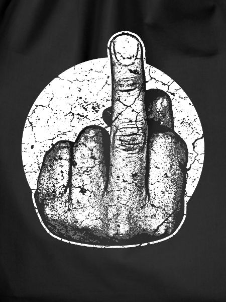 Middle finger stinking finger