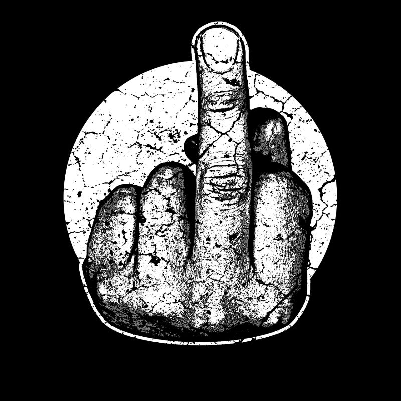 Middle finger stinking finger