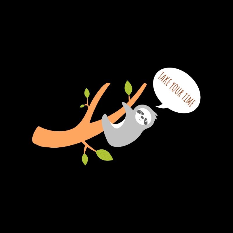 Sloth Lazy Tired Tree Hanging Funny