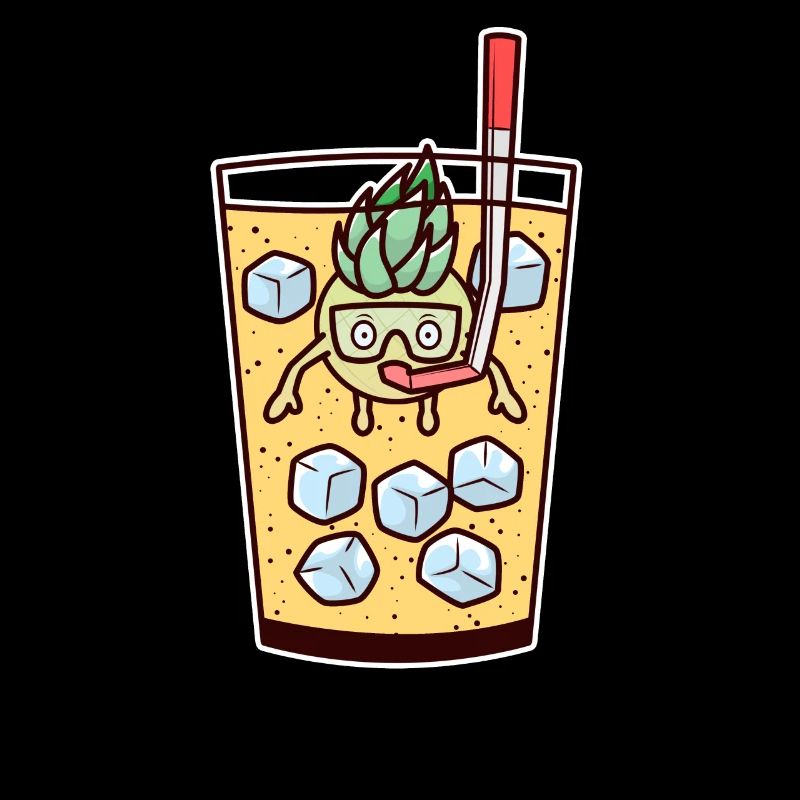 Cocktail Pina Colada Ananas Tauchen Glas Tauchen