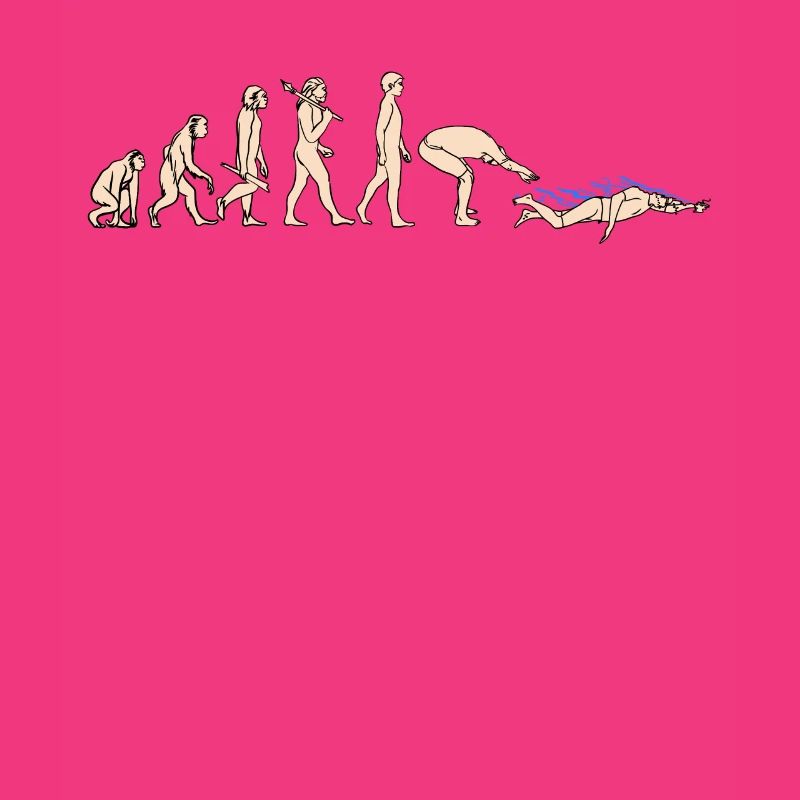 Evolution Swim de singe à nageur