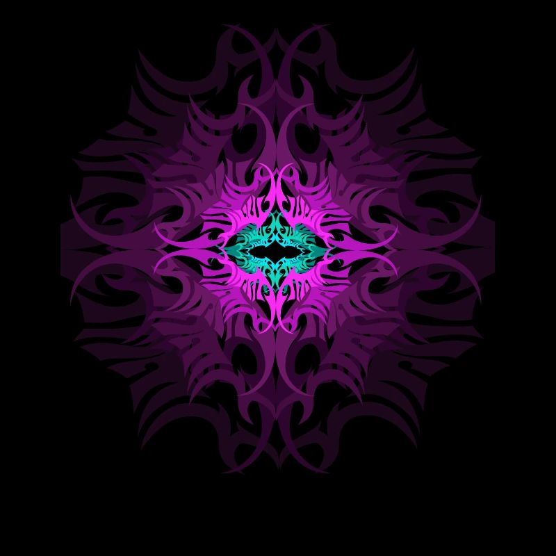 Psychedelic Mandala Pattern Tribal Pink Goa