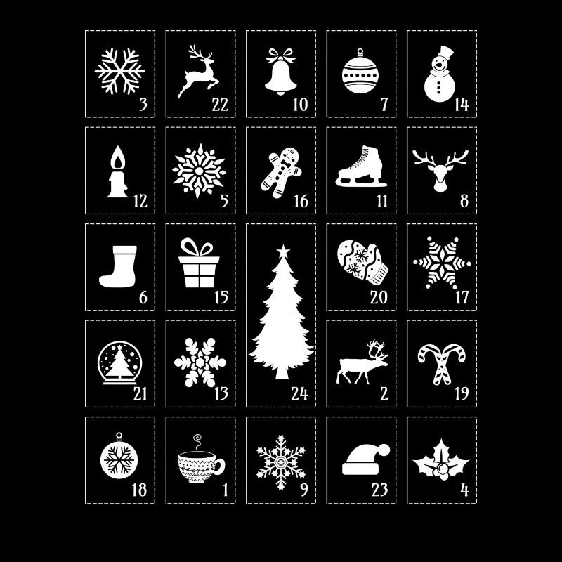 Calendrier de l'Avent Cadeau De Noël Déco De L'Avent