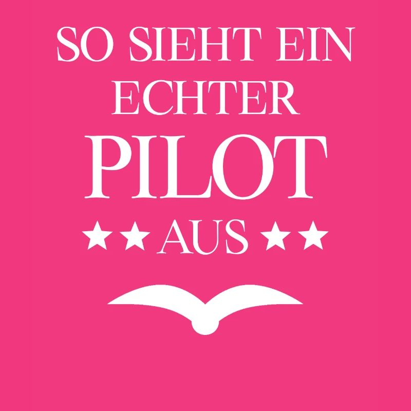 So sieht ein echter Pilot aus Flugschein Geschenk