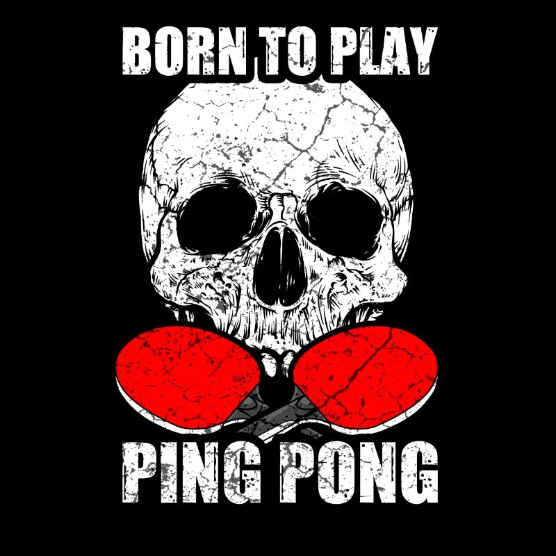 Crâne de ping-pong de tennis de table