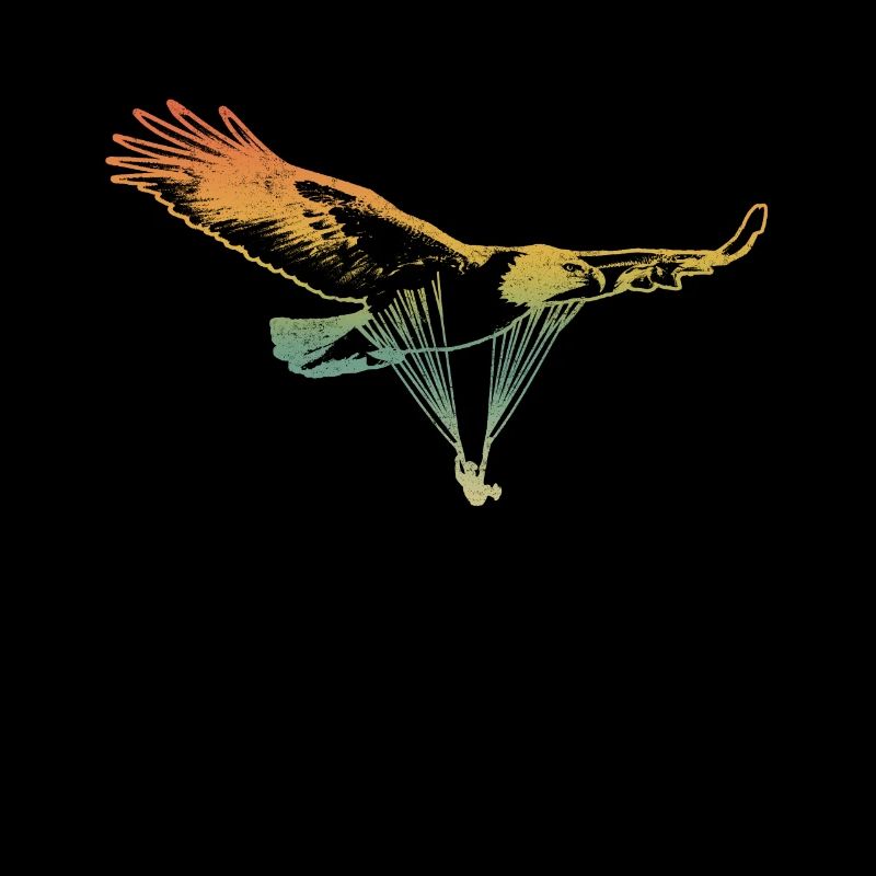 Paraglider paraglider as eagle