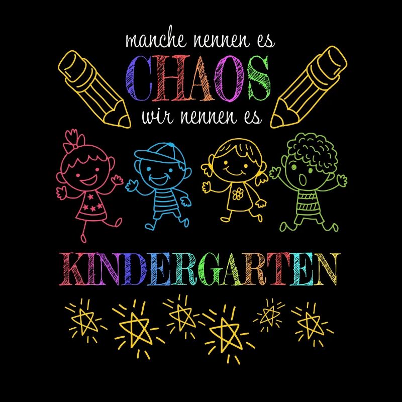 Funny kindergarten educator preschool kindergarten