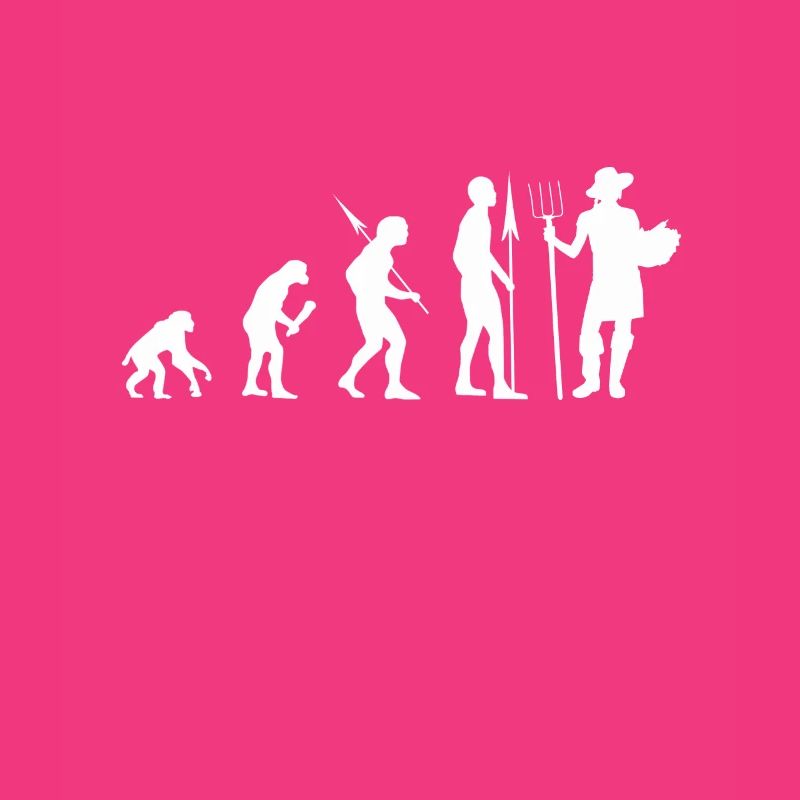 Gartenarbeit Evolution Gärtner Geschenk