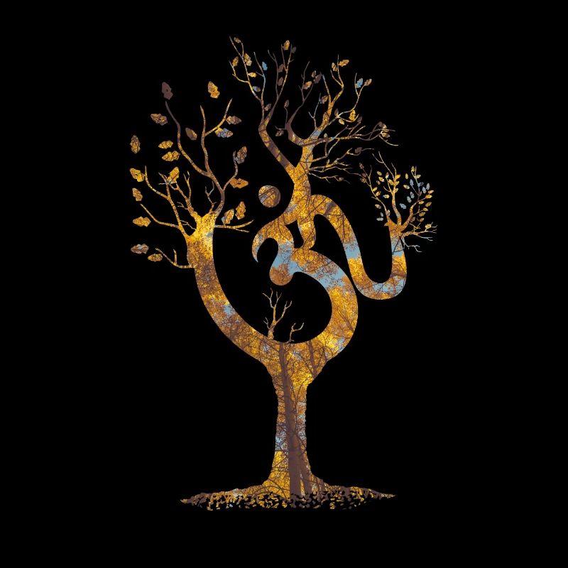 Om yoga tree