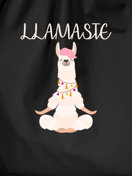 Funny Lama meditates