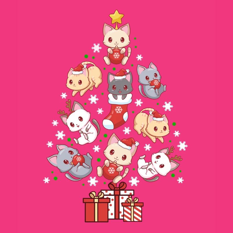 chats de Noël
