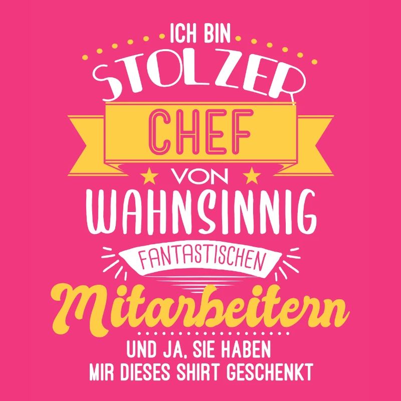 Stolzer Chef Mitarbeiter Team Geschenk