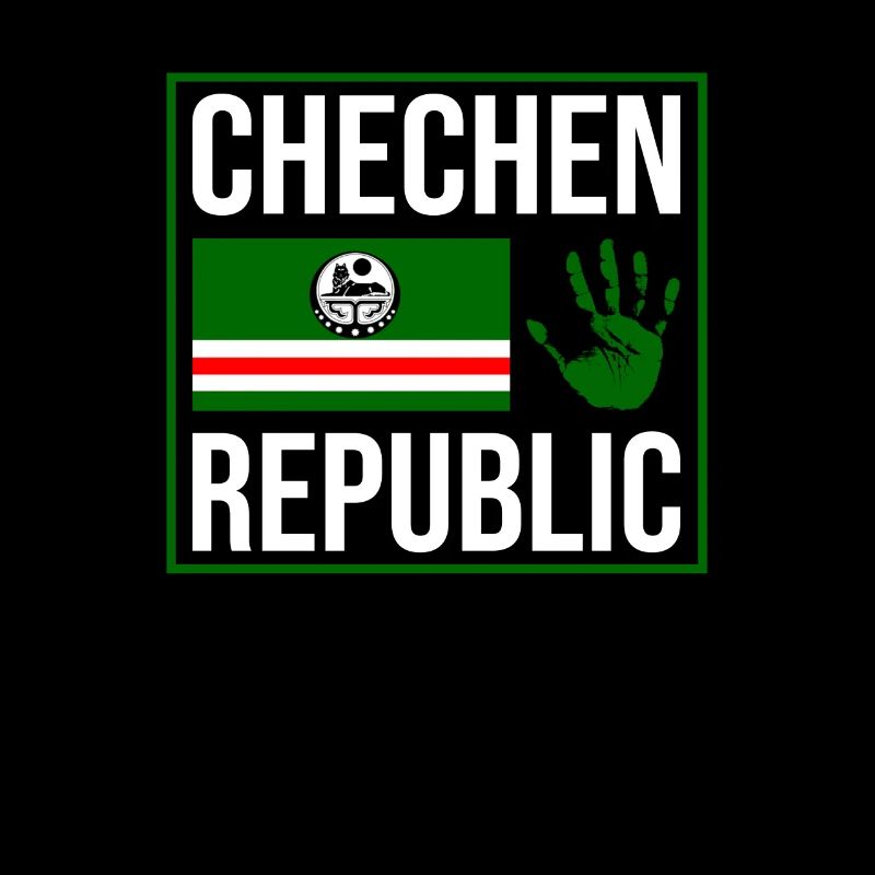 Chechen Republic, Strong Chechnya Flag, Chechnyan