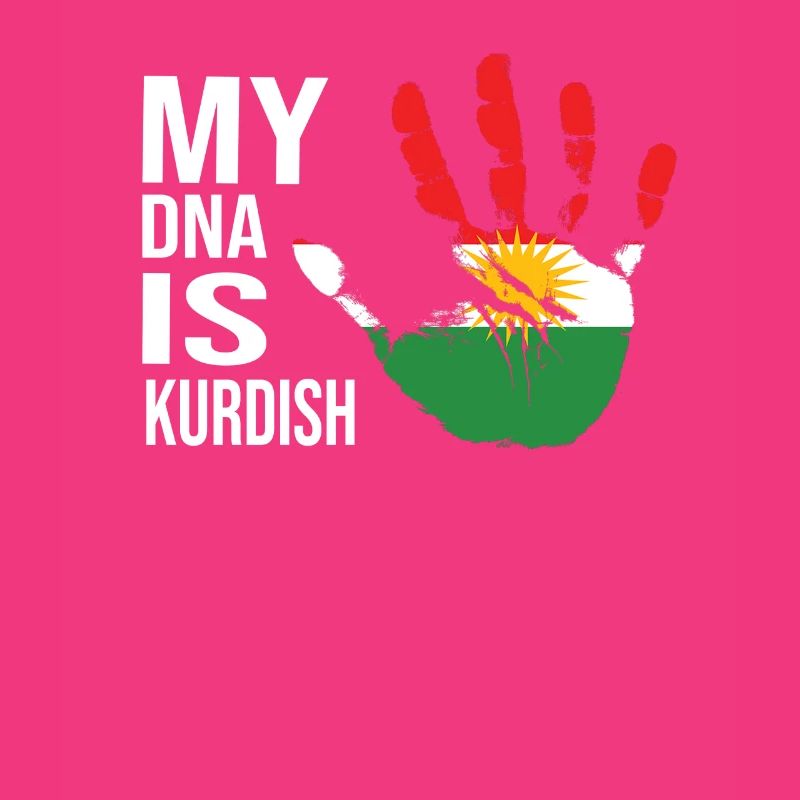 Drapeau du Kurdistan, mon ADN est kurde, kurde cool