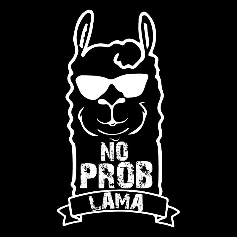 No Problama - drôle de dire avec un lama cool