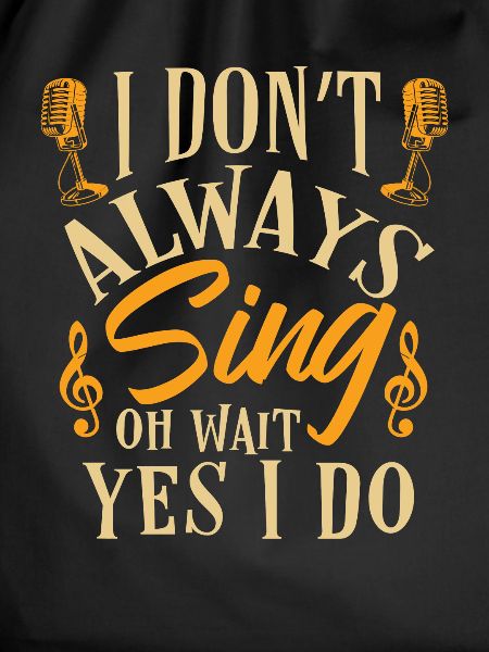 Singer singing