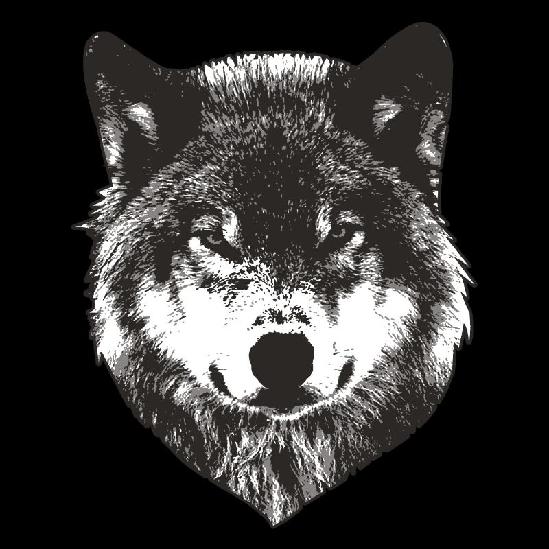 Visage de loup